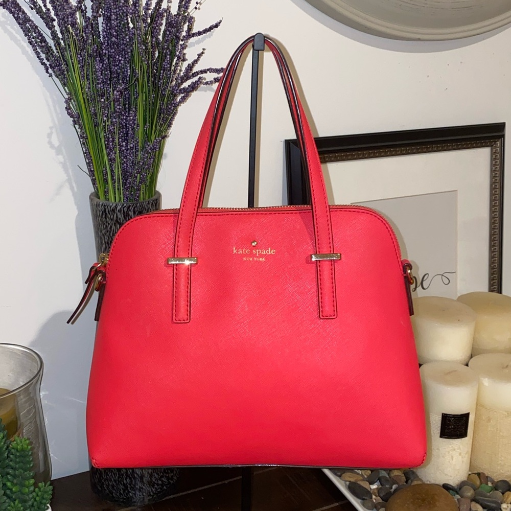 Kate Spade New York Cedar Street Maise Leather Satchel Handbag w Dust Bag - Picture 2 of 16